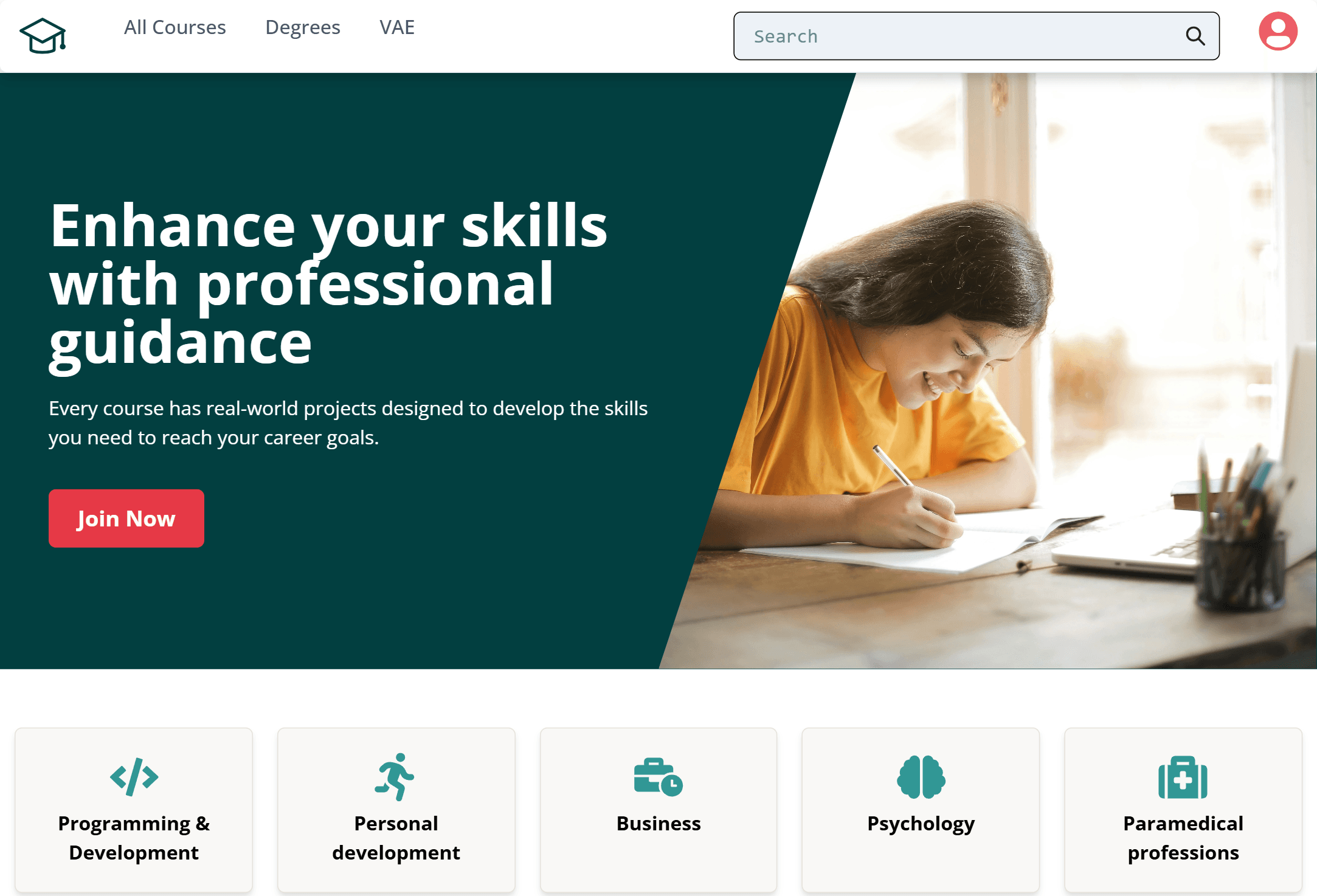 E-Learning Platform screenshot 1